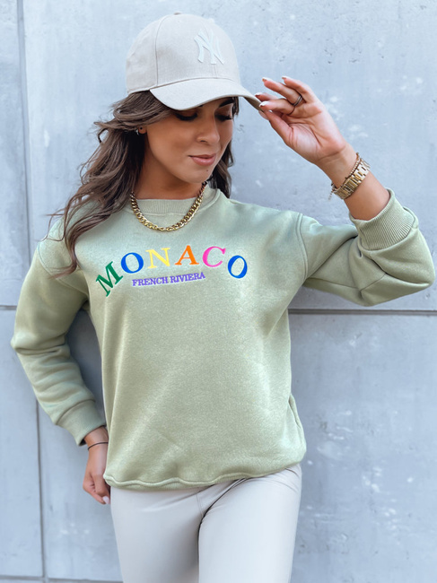 Damen Oversize Sweatshirt MONACO Farbe Dunkelgrün DSTREET BY1233