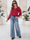 Damen Lange Pullover DARIA Farbe Rot DSTREET MY1719