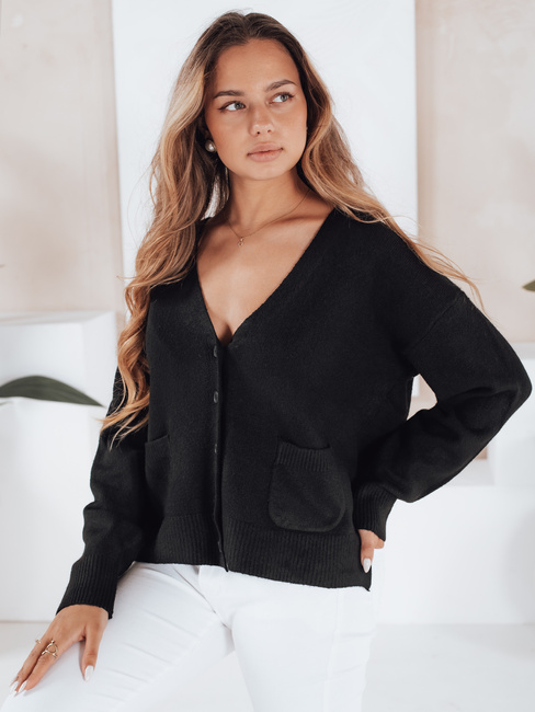 SORELIE Damen Strickjacke schwarz Dstreet MY2508