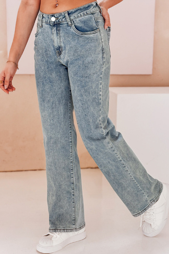 Damen Denim-Hose mit geradem Bein TANIALES blau Dstreet UY2670