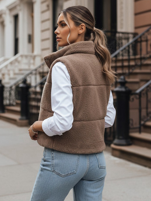 Damen Steppweste BEEWARM  Farbe Camel DSTREET TY3800