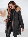 Damen Winterjacke VIRELIA gesteppt mit Kapuze schwarz Dstreet TY4937