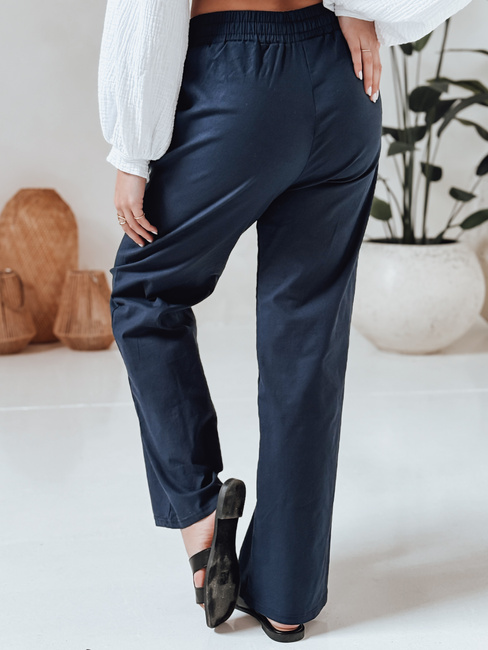 Damen Freizeithose mit weitem Bein BOHO DAY navy blau Dstreet UY2649