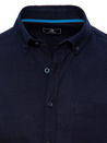 Herren Kurzarm Hemd Farbe Dunkelblau DSTREET KX0983