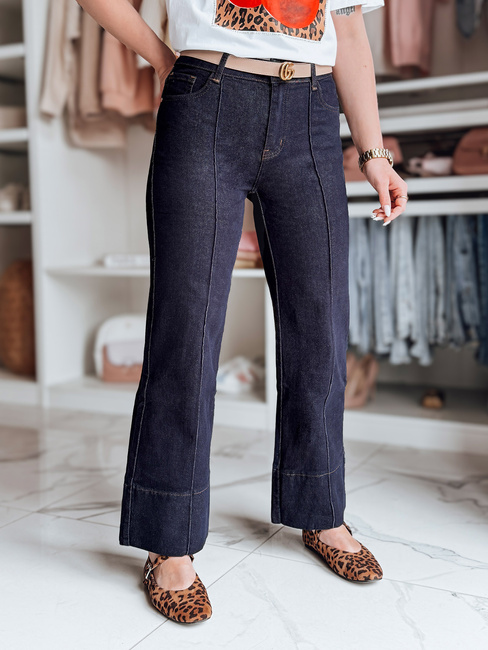 Damen Jeanshose mit geradem Bein CLASSIFIT navy blau Dstreet UY2665
