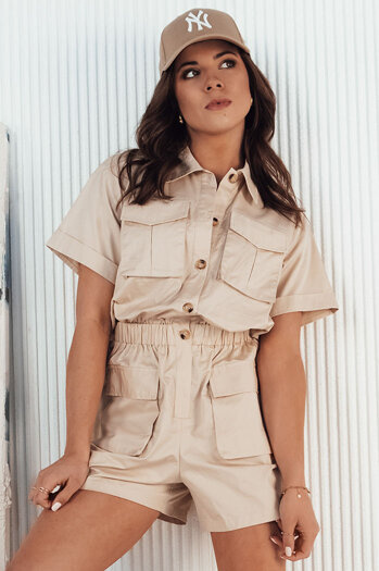 Damen Sommer Overall BROST Farbe Beige DSTREET EY2459