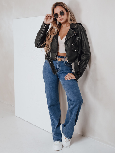 Blaue Damenjeans mit weitem Bein Dstreet UY2770