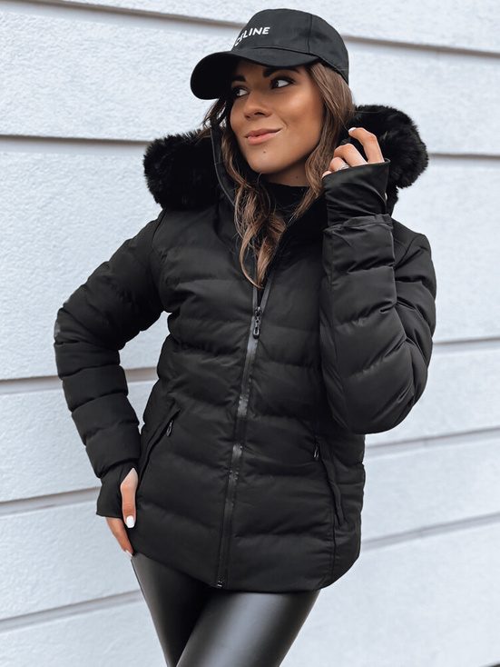 Damen Winterjacke VERSES Farbe Schwarz DSTREET TY4037