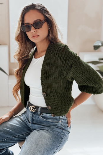 Damen Strickjacke NUTI Farbe Grün DSTREET MY1672