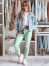 Damen Freizeithose mit Gürtel MADELINA mint Dstreet UY2624