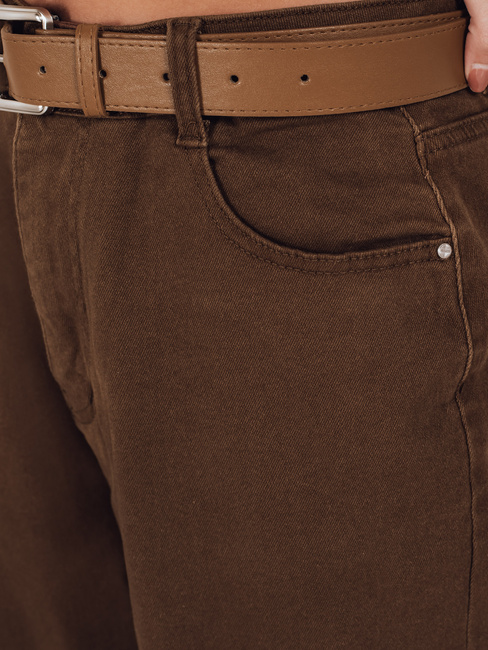 Damen Mom Fit Jeans braun Dstreet UY2844