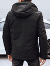 Herren Winterjacke mit abnehmbarer Kapuze schwarz Dstreet TX4904