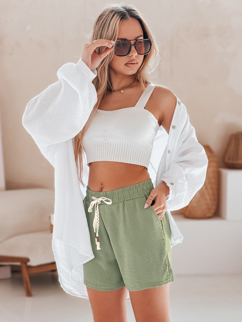 Damen-Shorts NOT TOMORROW grün Dstreet SY0448