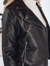 Damen Leder Ramones Jacke schwarz Dstreet TY5200
