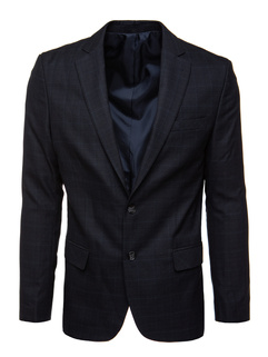 Einreihiger navyblauer Blazer für Herren Dstreet MX0633_1