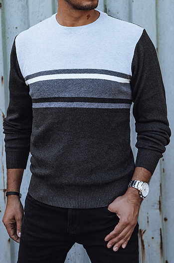 Grauer Herren-Pullover Dstreet WX2204