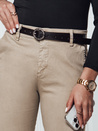 TRENDIOSS Damenhose mit Gürtel beige Dstreet UY2264
