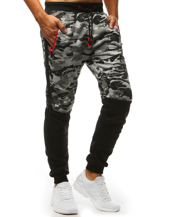 Herren Trainingshose Camo Grau Dstreet UX3493