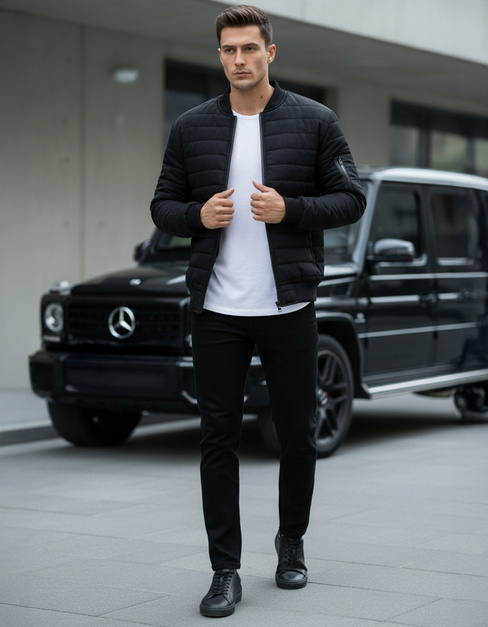 Herren Gesteppte Bomberjacke Schwarz Dstreet TX2213