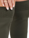 Damen Overknee-Stiefel grün Dstreet ZY1134