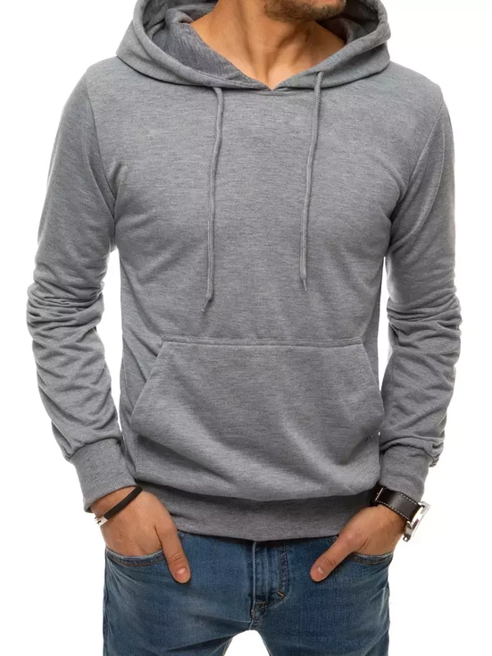 Herren Kapuzenpullover Hellgrau Dstreet BX4971