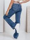 Blaue Damenjeans mit weitem Bein Dstreet UY2770