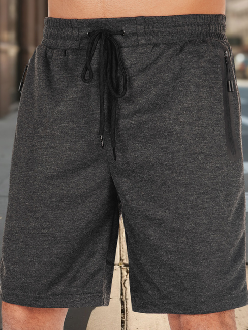 Dunkelgraue Herren Sweatshorts Dstreet SX2475