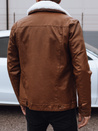 Herren Lederjacke mit Fell braun Dstreet TX4746