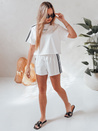 Damen Trainingsanzug Set LOVE SPORT weiß Dstreet AY1136