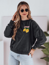 Damen Sweatshirt in Einheitsgröße LEMONFIT graphit Dstreet BY1348