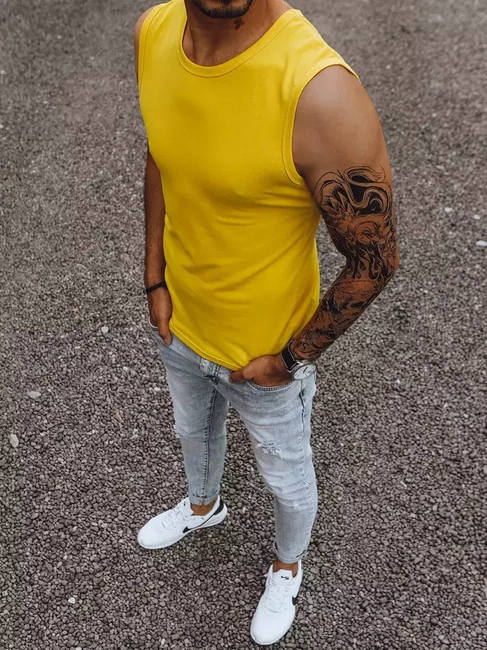 Herren Tanktop Gelb Dstreet RX4920