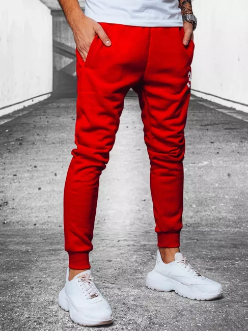 Herren Jogginghose Farbe Rot DSTREET UX3910