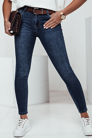 Damen BELTZEN Skinny Jeans mit Gürtel dunkelblau Dstreet UY2312