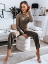 Damen Kurze Pullover TAMI Farbe Dunkelbeige DSTREET MY1760