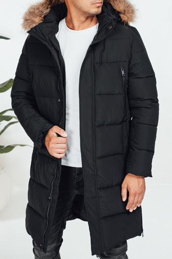 Herren Steppwinterjacke schwarz TX5074