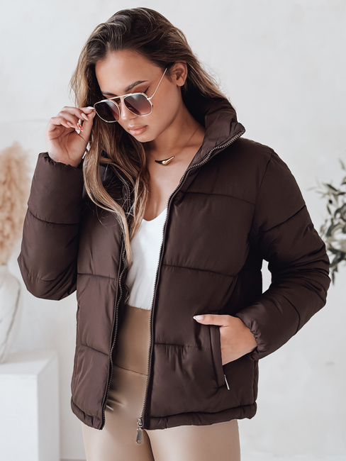 Damen Steppwinterjacke LAROSE braun Dstreet TY4943