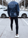 Isolierte Herren-Jeansjacke dunkelblau Dstreet TX4729