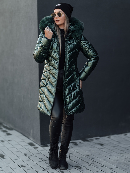 Gesteppte Damen-Winterjacke BELLATRIX grün Dstreet TY4591