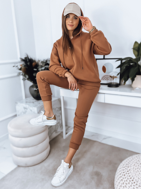 Damen Trainingsanzug Set AMILIA PREMIUM Mokka Dstreet AY0736