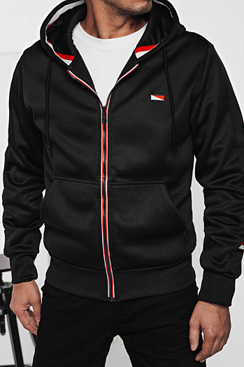 Herren Kapuzenpulli mit Reißverschluss schwarz Dstreet BX5855