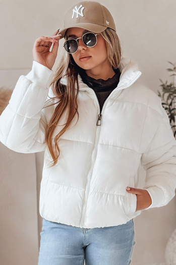 Kurze Damen-Winter-Steppjacke VIBEGIRL weiß Dstreet TY4947