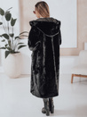 Damen Pelzmantel HELLOCHIC lang schwarz Dstreet TY4986