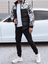 Herren Steppwinterjacke mit Kapuze weiß Dstreet TX4874
