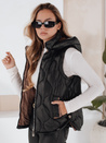 Damen Steppweste mit Kapuze MISSVEST schwarz Dstreet TY5022