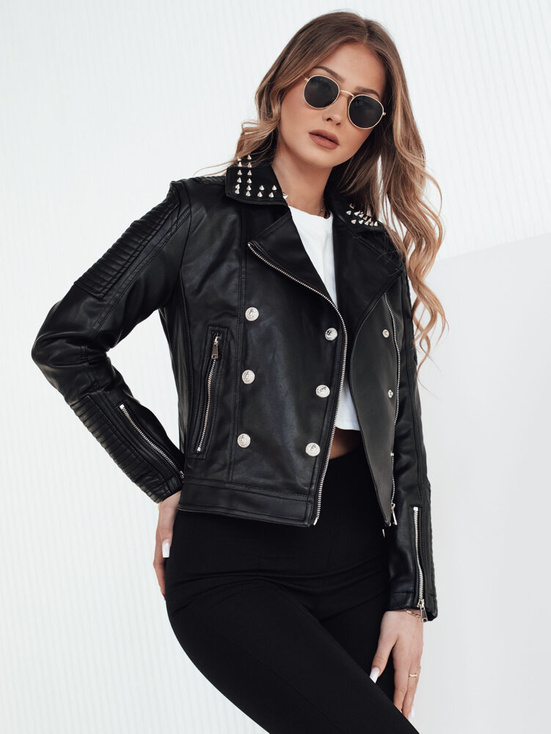 Damen Kunstlederjacke TRUCCO Farbe Schwarz DSTREET TY4178