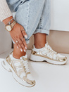 Damen flache Sohle GLISSWALK gold Dstreet Turnschuhe ZY1002