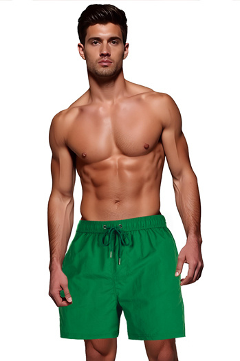 Herren-Badeshorts dunkelgrün Dstreet SX2466
