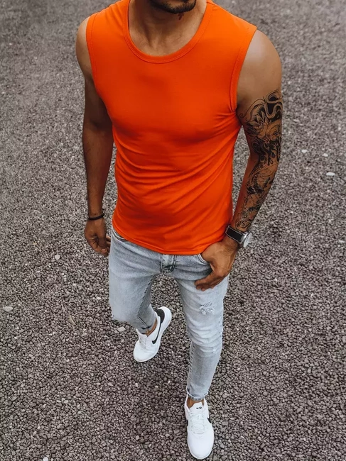 Herren Tanktop Orange Dstreet RX4919