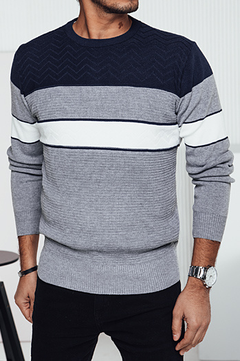 Grauer Pullover für Männer Dstreet WX2285