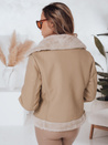 Damen Winter Ramones Jacke mit Pelz beige Dstreet TY4993